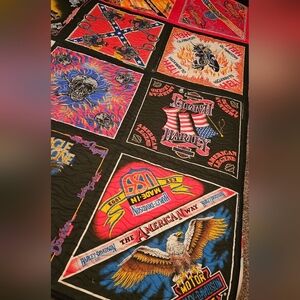 Harley Davidson hand-made bandana quilt